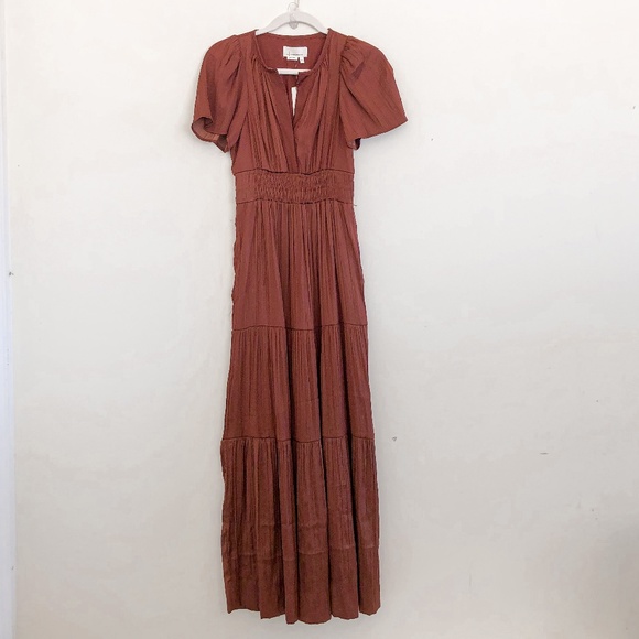 Anthropologie Somerset Dress Brown XXS NWT - Picture 5 of 11